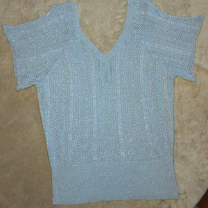 Torrid Metallic Cold Shoulder Blouse